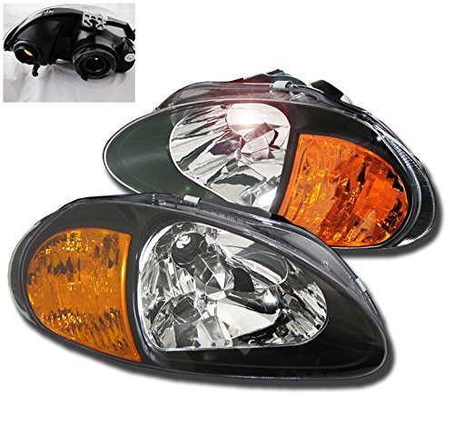 Honda Del Sol Crystal Head Light Corner Black