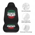 Sugar Skull Tattoo Mexico Flag Car Front Seat Covers Set Of 2 Washable Breathable Vehicle Cushion Protector For Sedan Truck