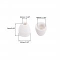Uxcell 400pcs Ceramic Electrical Insulator 2mm Dia Tapered Porcelain Tube Beads High Temperature Max 1000c For Oven