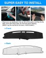 Autorder Dashboard Cover Mat Fit For 1980 1981 1982 1983 1984 1985 1986 Ford F100 F150 F250 F350 Bronco Accessories Flannel