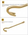 Wedo Non-sparking Wrecking Pry Bar Spark-free Safety Crowbar Aluminum Bronze Din Standard Bam Fm Certificate 16x600mm