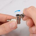 Uxcell Grease Oil Cup Spring Cap M6x1 L-shaped Male Thread Nickel Plated Carbon Steel Lubricator 4pcs