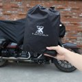 X Autohaux Motorcycle Cover Lightweight Half Outdoor Waterproof Rain Dust Protector Black Xl For Most Full Dress Touring