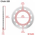 Caltric Drive Chain And Sprockets Kit Compatible With Yamaha Ttr250 Tt-r250 1999-2006