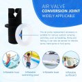 4 Pcs Black Inflatable Kayak Pump Adapter Paddle Board Air Hose Valve Nozzle Connectors