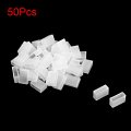 Uxcell 50pcs Silicone Plug Fit 5630 12mm Wide Led Tube Strip Light End Cap Cover White