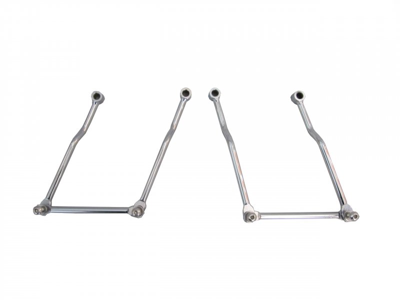 Universal Adjustable Saddlebag Supports For 2002 Up Honda Vtx1300 Vtx1800 C F Triple Dipped Chrome Finish Pair