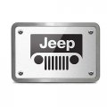 Ipick Image Made For Jeep Grill Uv Graphic Brushed Silver 3 8 Thick Solid Billet Aluminum 2 Inch Tow Hitch Cover