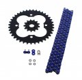 2005-2008 Fits Honda 400ex Trx400ex 520-94 Blue O Ring Chain Sprocket Black 13 39