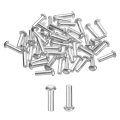 50 Pcs Brazier Head Solid Aluminum Rivets M4 Dia X 14mm Length Round Boat For Repairing Boats Machinery Aircraft Automobile 