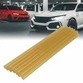 X Autohaux 12 Pcs 7mm 200mm Hot Glue Sticks Auto Body Paintless Dent Removal Repair Yellow For Car
