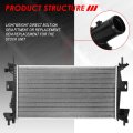 Auto Dynasty Dpi 13219 Factory Style 1-row Cooling Radiator Compatible With Ford Focus 2 0l 12-18 Aluminum Core