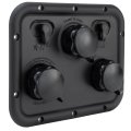 Titus T1 Rv Water Fill Panel With Dual Coax City Tank And Flush Rp-titus Black 6 75 In X 5