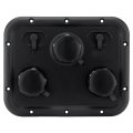 Titus T1 Rv Water Fill Panel With Dual Coax City Tank And Flush Rp-titus Black 6 75 In X 5