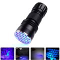 390 Nm 21 Led Uv Flashlight Blacklight For Pet Urine Detection Hotel Room Inspection Scorpion Hunting And Leak Aluminum Black 