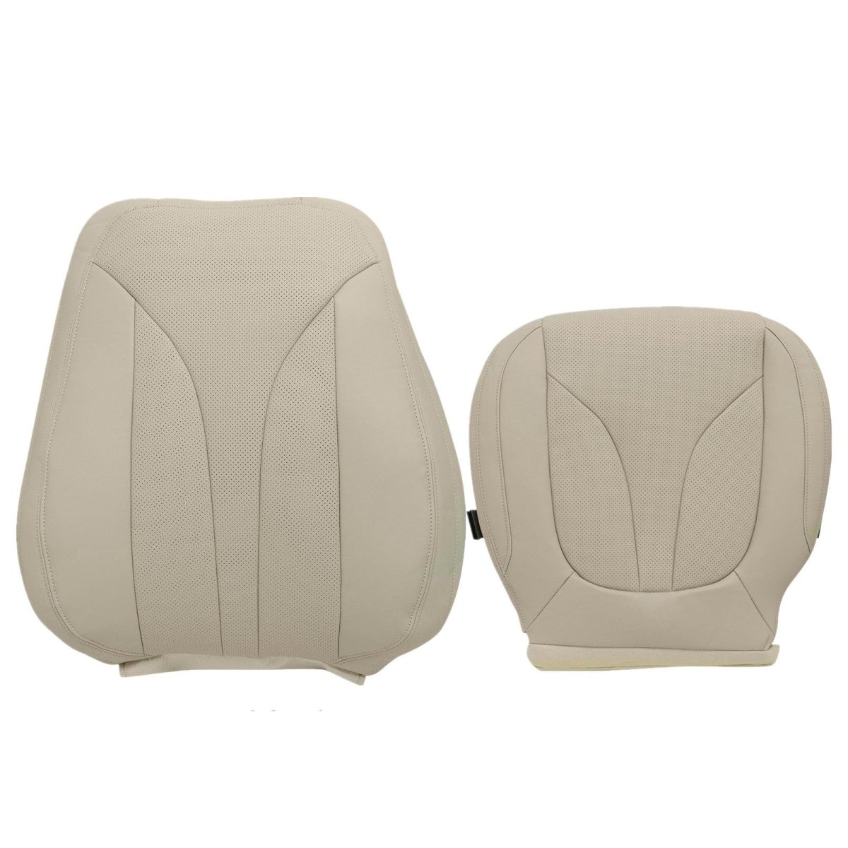Secos Driver Bottom Top Lean Back Leather Seat Cover Tan For Lincoln Mkx 2016 2017 2018