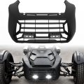 Black Front Fascia With Led Spotlights Auxiliary Lights Kit For Can-am Ryker 600 900 Sport Rally Edition All Models Accessories 