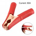 Uxcell Battery Test Clips 80 Amp Insulated Clamp For Automotive Car Black Red 2pcs