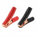 Uxcell Battery Test Clips 80 Amp Insulated Clamp For Automotive Car Black Red 2pcs 
