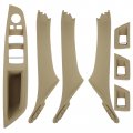 Carbhub Inner Door Panel Handle Pull Trim Cover Set Fit For 2010-2016 5 Series 520 523 525 528 530 535 F10 F11 F18 Replace 