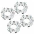Labwork 4pcs Golf Cart Wheel Spacers 1 Inch 401 6mm Hub Bore 62mm Thread Size 1 2x20 Silver Replacement For Carts And Atvs
