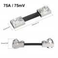 Uxcell Shunt Resistor 75a 75mv For Dc Current Ammeter Analog Panel Meter External Fl-2 Resistance Divider