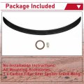 Hecasa Rear Spoiler Trunk Wing Compatible With 2017-2023 Tesla Model 3 Abs Carbon Fiber Color Abs Plastic