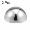 Uxcell 38mm 1 5 Dia Decorative Hollow Half Cap Ball 304 Stainless Steel For Staircase Handrail Post 2pcs