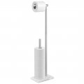 Kes Toilet Paper Holder Stand 29 5 Inches Free Standing Storage With Marble Base Roll For Bathroom Sus304 Stainless Steel 