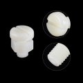 Uxcell 20 Pairs Nylon Screw Nut Assortment M8x16mm Slotted Pan Head Screws M8 Hex Nuts For Machinery Electronics White