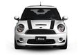 The Pixel Hut Gs00062 Black With Silver Border Hood Stripes For Mini Cooper And S R56 2007-2013 
