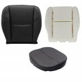 Secosautoparts Driver Side Foam Cushion  Passenger Bottom Armrest Cover Leather Perforated Seat Ebony Black Fit For Cadillac