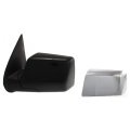 Driver Side Door Mirror For Ford Explorer 2006 2007 2008 2009 2010 Power Heated Manual Folding Chrome And Textured With Puddle 