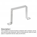 Uxcell U Shaped Connector Bracket 90mm X 304 Stainless Steel Bar Security Holder Brackets For Door Window Shed Closed Strut
