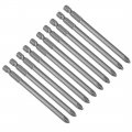 Uxcell 10pcs 100mm 1 4 Hex Shank 6mm Ph2 Magnetic Phillips Head Screwdriver Bits S2 High Alloy Steel