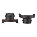 2pcs H13 Led Adapter Base Bulb Sockets Retainer Holder Universal For Car Black