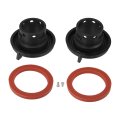 2pcs H13 Led Adapter Base Bulb Sockets Retainer Holder Universal For Car Black