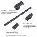 Uxcell Tap And Drill Bit Set 1 4-20 Unc Thread 3 16 Black Oxide Twist Straight Flute Tapping Threading Repair Tool Kit