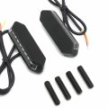 Httmt- Black Led Classic Mirror Block Off Base Plate Compatible With 13-18 Ninja Zx-6r 13-20 250 P N Mt222-017a-bk-nologo