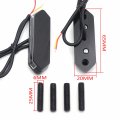 Httmt- Black Led Classic Mirror Block Off Base Plate Compatible With 13-18 Ninja Zx-6r 13-20 250 P N Mt222-017a-bk-nologo