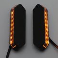 Httmt- Black Led Classic Mirror Block Off Base Plate Compatible With 13-18 Ninja Zx-6r 13-20 250 P N Mt222-017a-bk-nologo