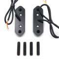 Httmt- Black Led Classic Mirror Block Off Base Plate Compatible With 13-18 Ninja Zx-6r 13-20 250 P N Mt222-017a-bk-nologo