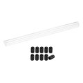 5pcs Clear Rigid Acrylic Pipe 8mm 0 31 Id X Mm 0 39 Od 14 Round Polycarbonate Tube Plastic Tubing With Rubber Caps For Plumbing 