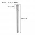 Uxcell Metric Thread Tap M18 X 1 5 H2 200mm Extra Long Straight Flute Screw Milling Machine Taps Threading Tapping Repair Tool