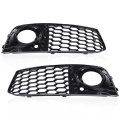 Black Abs Car Grille For Audi A4 B8 Pre-facelift 2008-2012 Standard Bumpers Only 