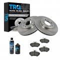 Trq Front Ceramic Brake Pad Rotor Kit W Fluids For Vw Jetta Passat Golf Cabrio 