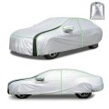 Waterproof All Weather Car Cover For Sedans 178 To 185 In Heavy Duty Outdoor Sun Uv Rain And Snow Protection With Side Zipper 