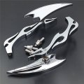 Httmt Mt252-004 Ttt004- Motorcycle Billet Alloy Arrow Custom Mirror Compatible With Cbr600 Rr 900 929 954 1000rr Chromed