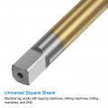 Uxcell Metric Thread Tap M12 X 1 25 H2 Titanium Coated Hss-co M35 High Speed Steel Straight Flutes Machine Screw Threading