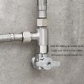 Angle Stop Add-a-tee Valve 3 8 Biveah Stainless Steel Water Line Splitter Fitting For Toilet Bidet Brushed Nickel Kts003na